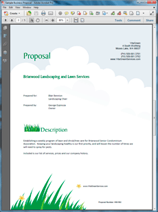 View Lawn Care and Landscaping Services Proposal | Pinterest 