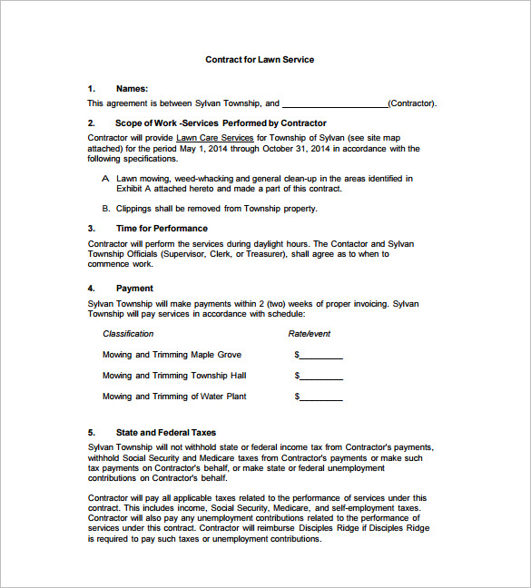 Lawn Care Proposal Template   Pccc.us