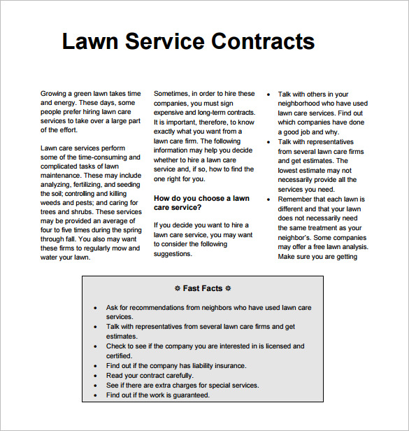 lawn care proposal template bid proposal templates 15 free sample 