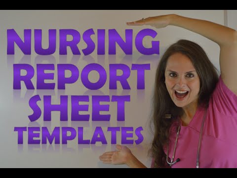 nursing report template   fototango.tk