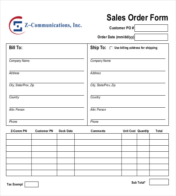 sales order form   Joli.vibramusic.co