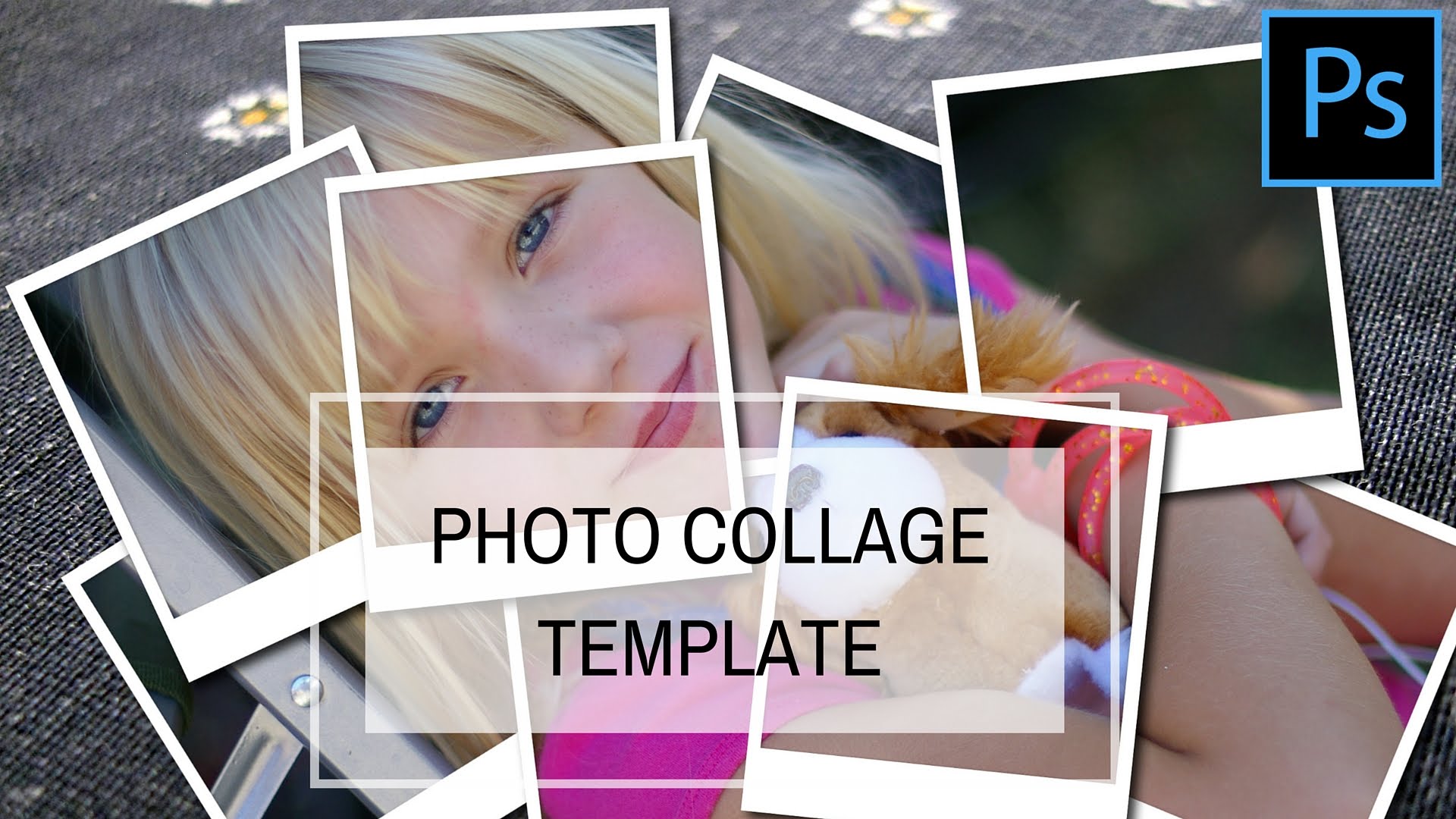 Honeycomb Photoshop Collage Template   Photography Photo Effect 