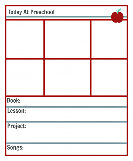 Preschool Lesson Planning Template   Free Printables   No Time For 