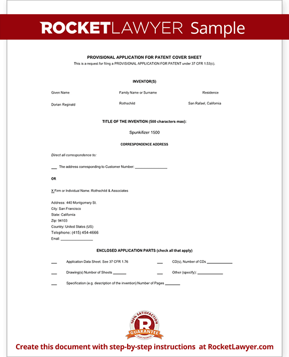 Resume Writing Template. Provisional Patent Template   Resume 