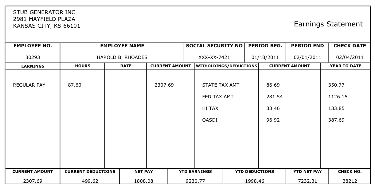 9 free 1099 pay stub template securitas paystub check download 