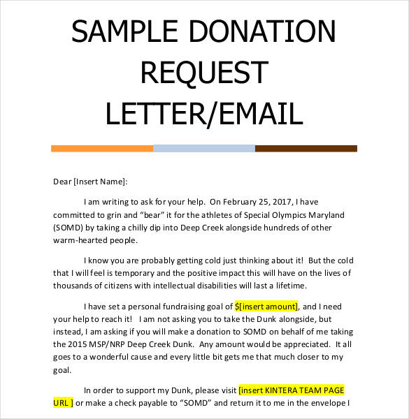 Sample Letter Asking For Donations Donation Letter Template 25 