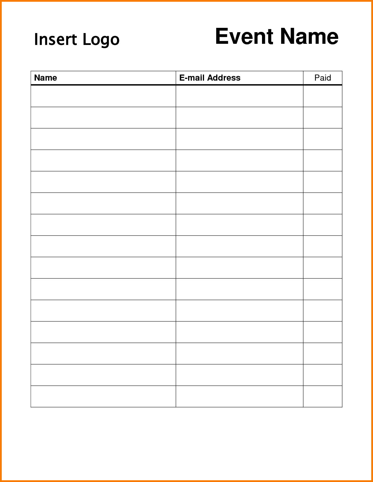 23+ Sample Sign Up Sheet Templates – PDF,Word, Pages, Excel 
