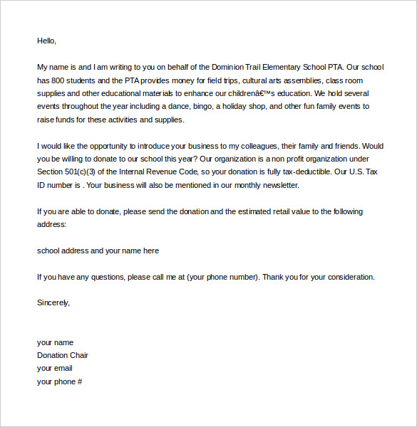 10+ Fundraising Letter Templates – Free Sample, Example Format 