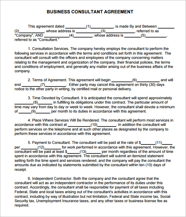 simple consulting agreement template consulting agreement 9 free 