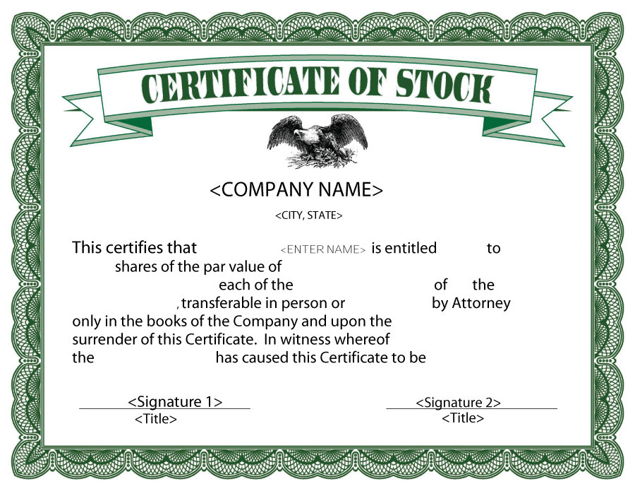 stock certificate sample   Mini.mfagency.co