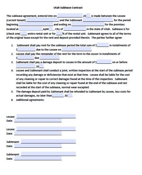 subletting lease agreement template sublet lease agreement 