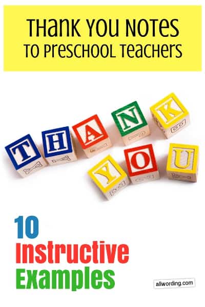 Thank You Notes to Daycare Teachers: 10 Instructive Examples