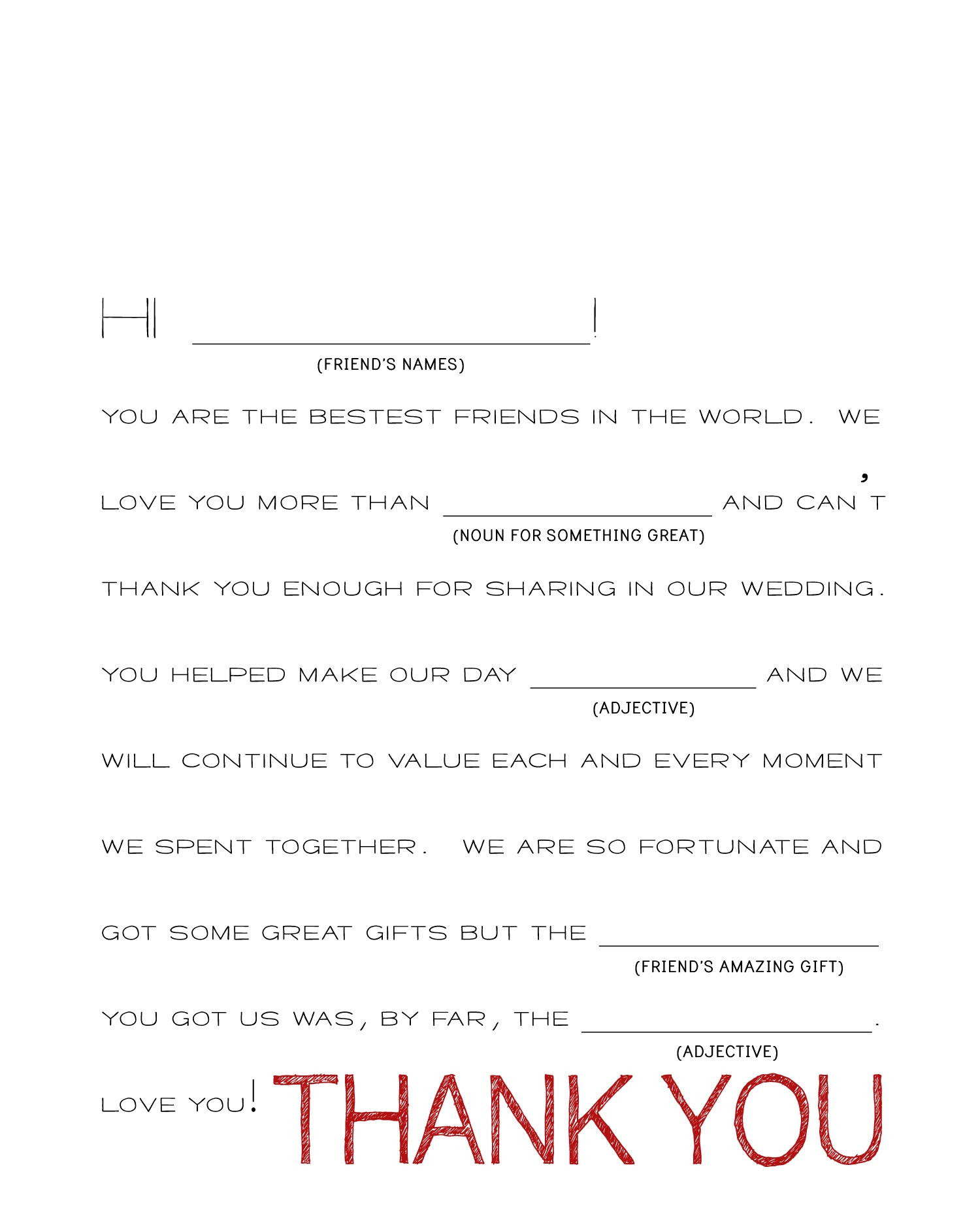 Sample thank you note for money letter wedding gift of choice 